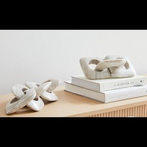 West Elm Bellport Link Marble Stone Objects New